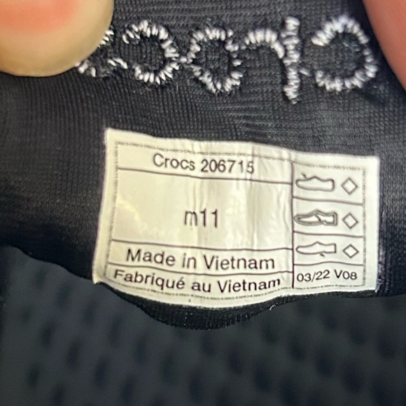 Crocs Literide 360 Pacer Men's Sneakers Black Gray Size 11 Outdoor Slip on - Picture 11 of 12